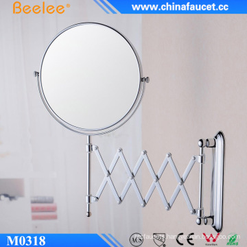 Contemporary Round Adjustable Decorative Magnifying Mirror